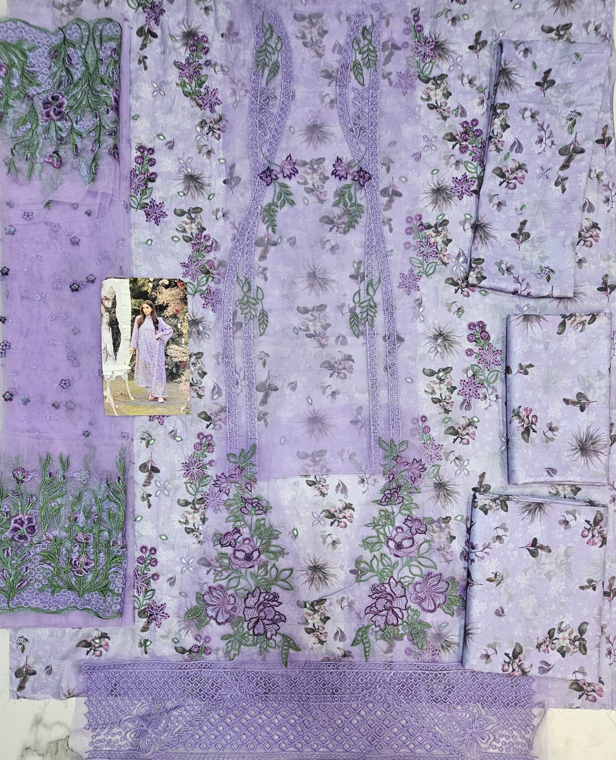 Sobia nazir Luxury Lawn 2025 Hit Code 15A Levender