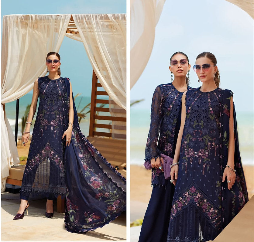 Mariab Eid ul azha Luxury Lawn Collection 2025 Hit Code D10