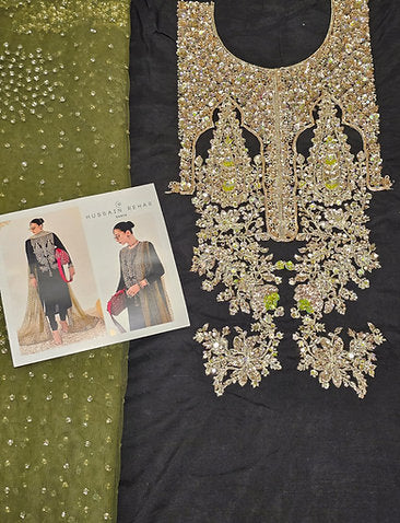 Hussain Rehar party Wear 2025 Hit Code Darya Black Gold