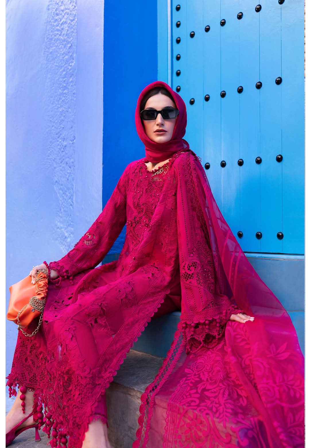 MariaB Luxury Lawn 2025 Hit Code 8A Shoking