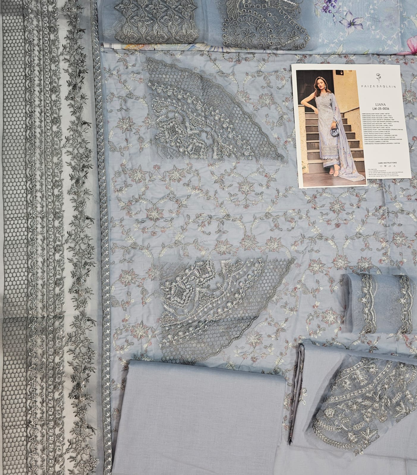Faiza saqlain Luxury Lawn 2025 Hit Code
