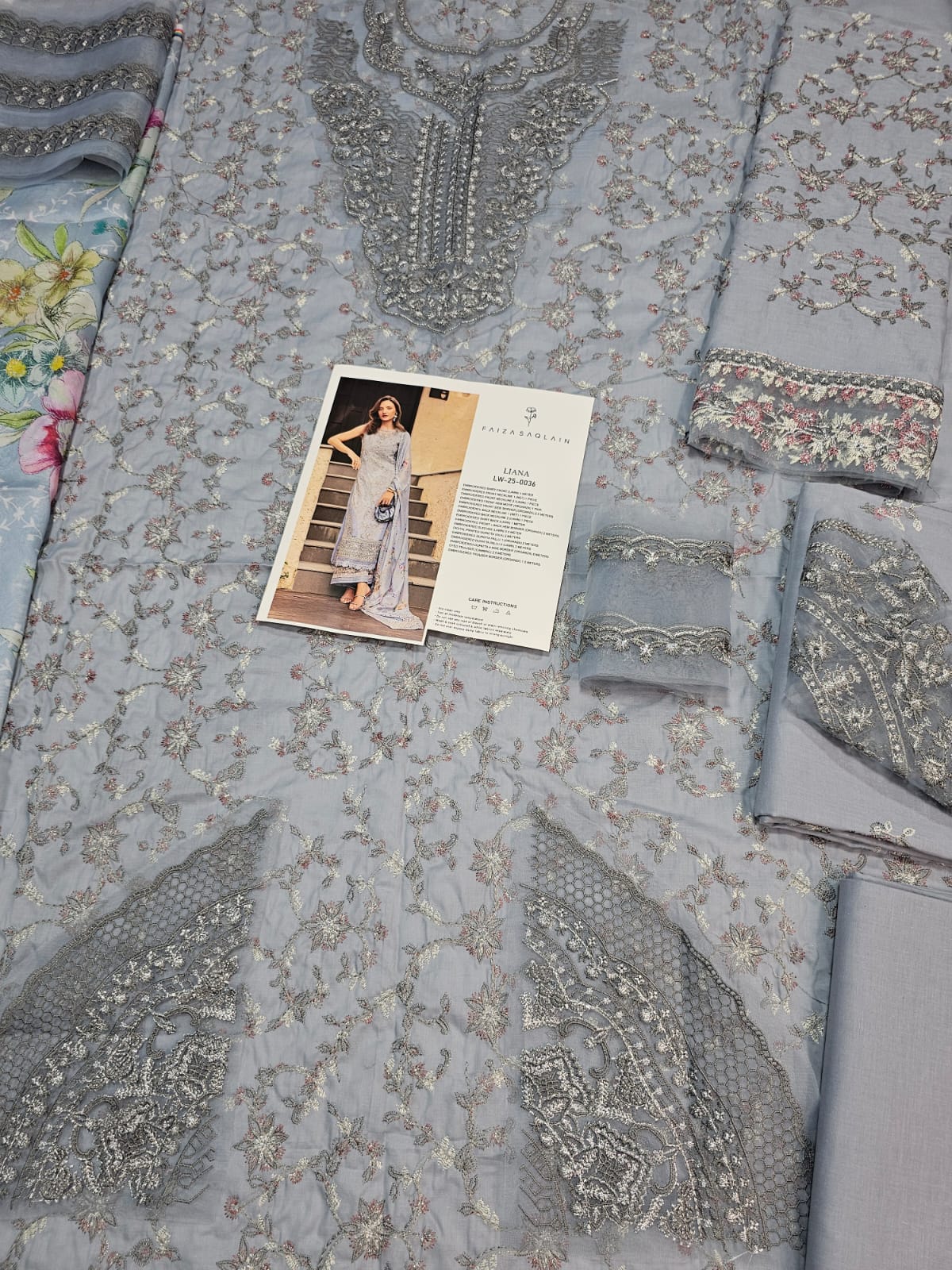 Faiza saqlain Luxury Lawn 2025 Hit Code