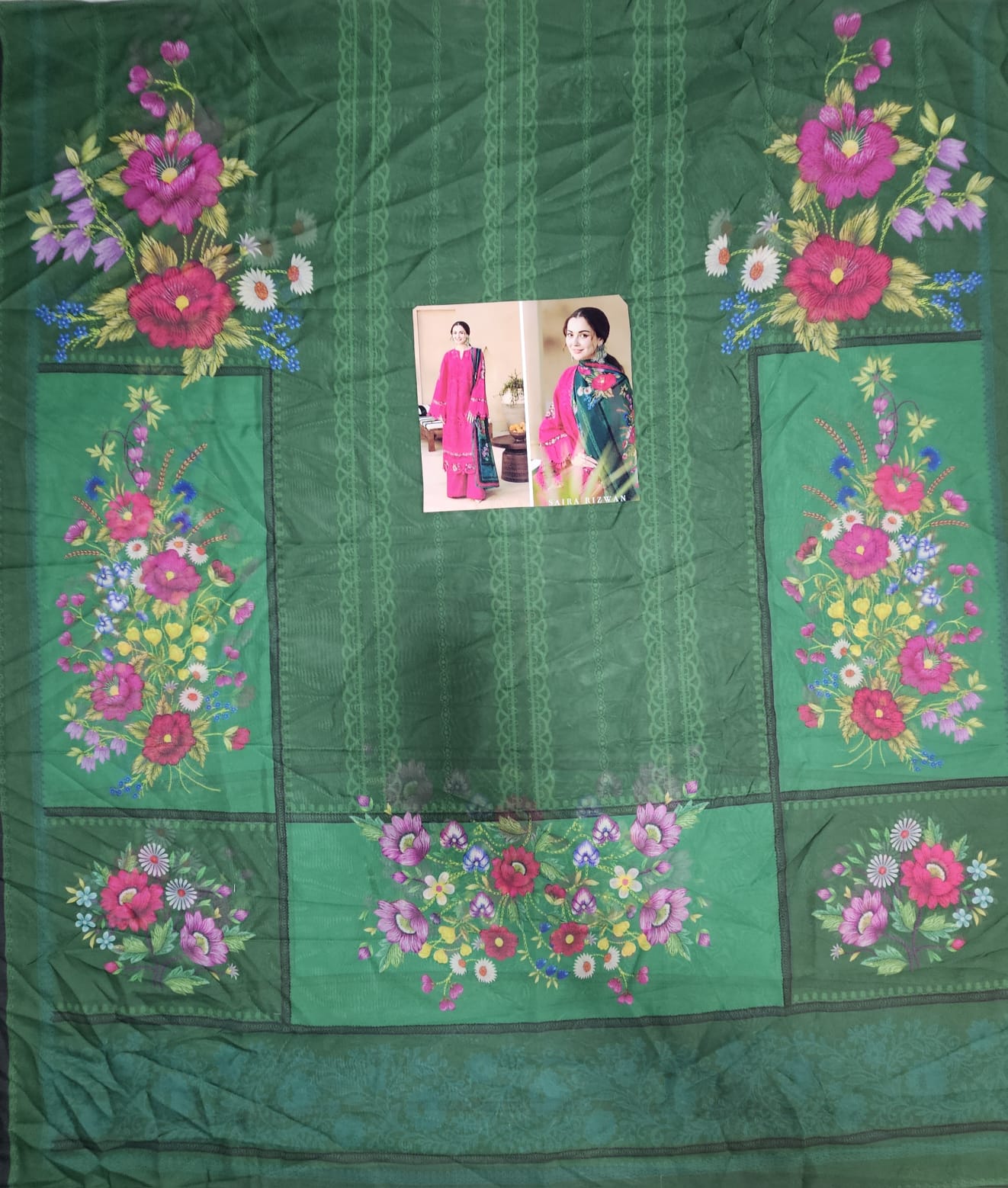 Saira Rizwan Luxury Lawn 2025 Hit Code 6A Shoking