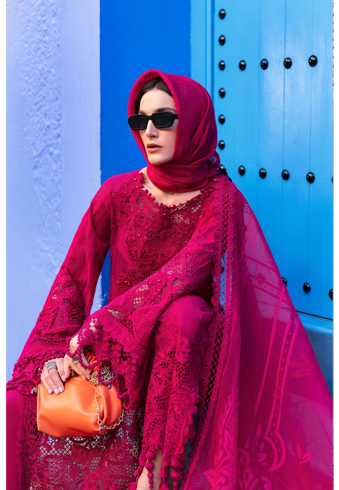 MariaB Luxury Lawn 2025 Hit Code 8A Shoking