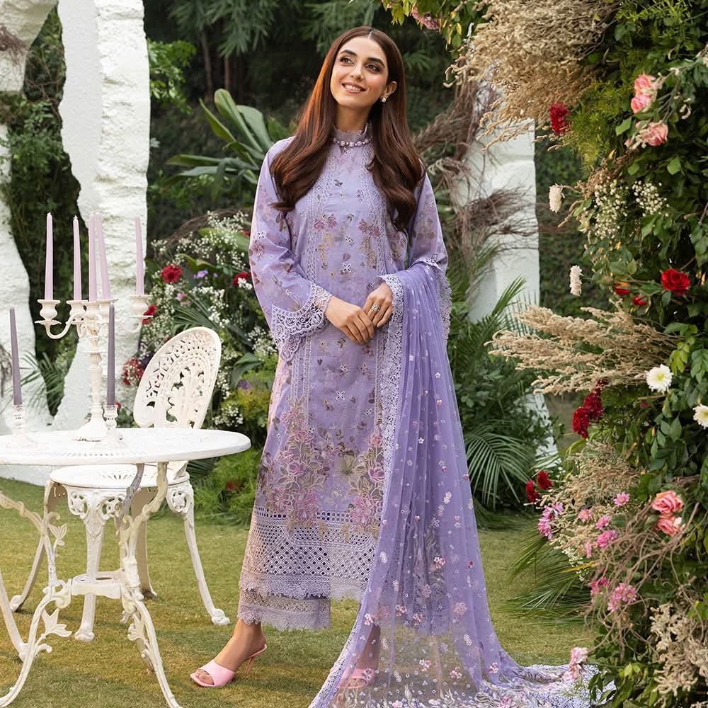 Sobia nazir Luxury Lawn 2025 Hit Code 15A Levender