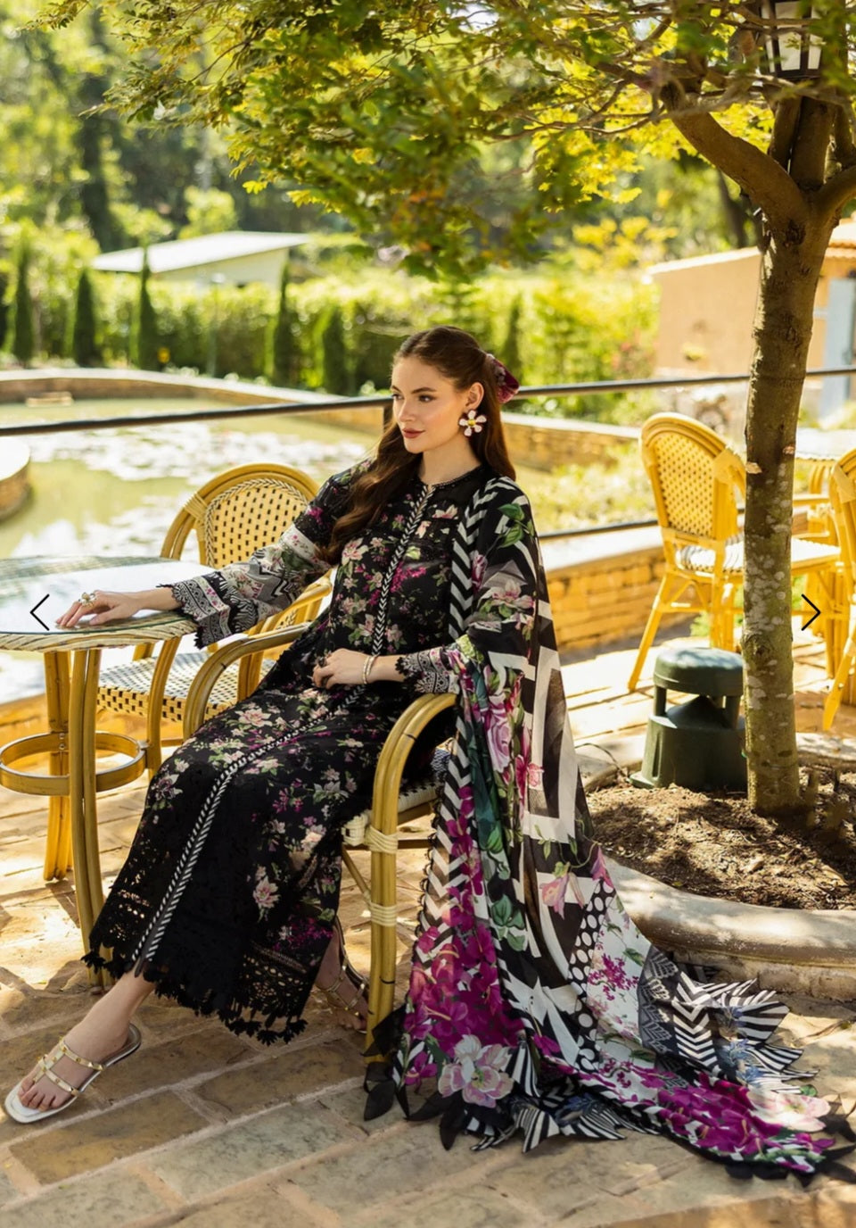 Elaf Print Chikenkari Luxury Lawn 2025