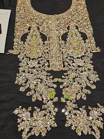 Hussain Rehar party Wear 2025 Hit Code Darya Black Gold