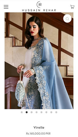 Hussain Rehar party Wear 2025 Hit Code Virelle