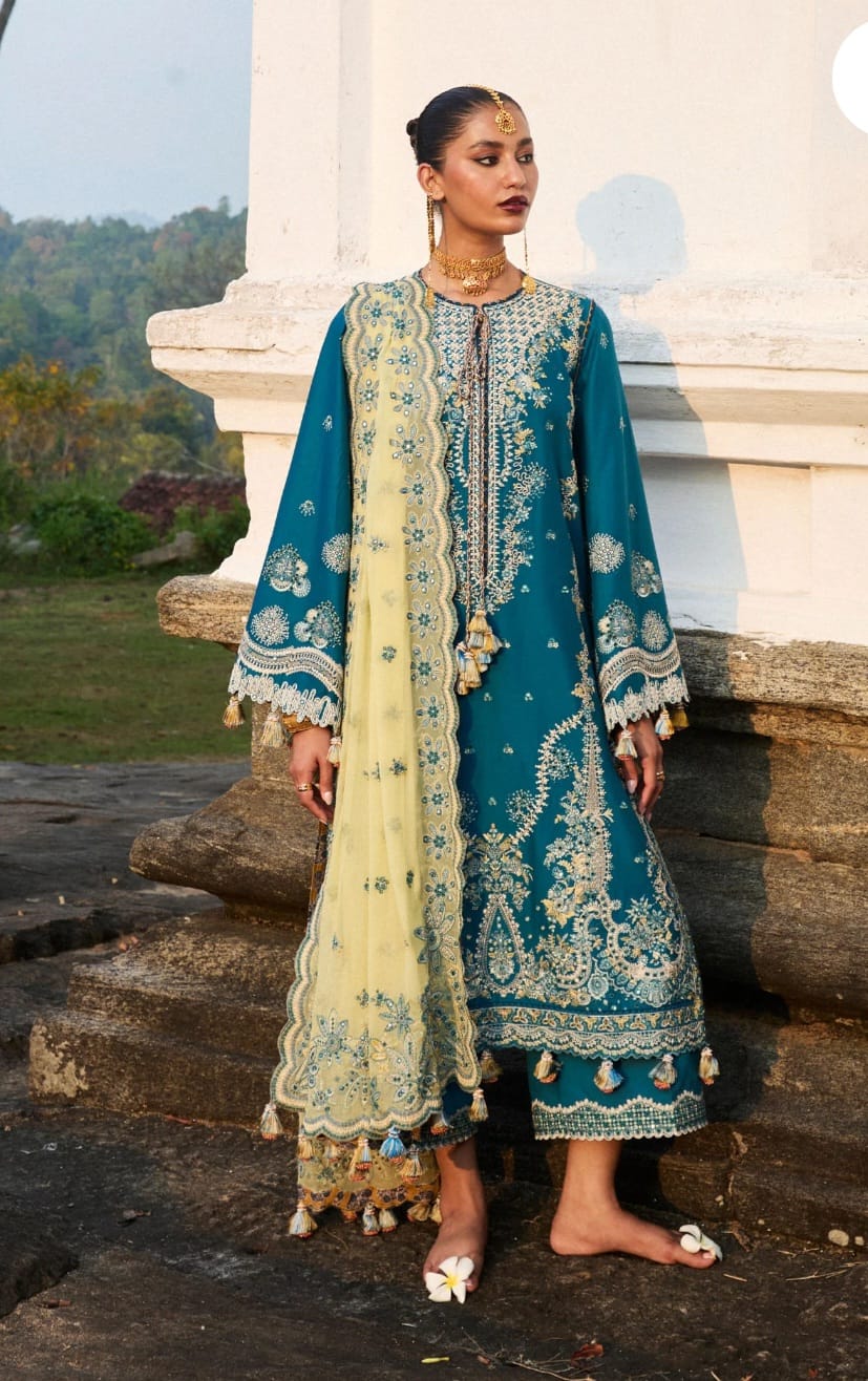 Hussain Rehar Luxury Lawn 2025 Hit Code Eupic