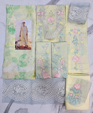 Mariab Luxury Lawn 2025 Eid ul Azha Hit Code D4