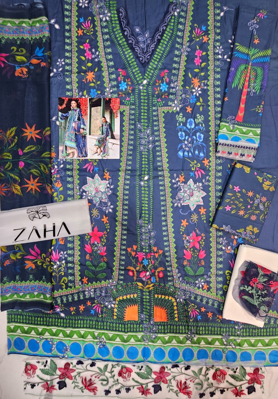 Zaha Luxury Lawn 2025 Hit Code 6B