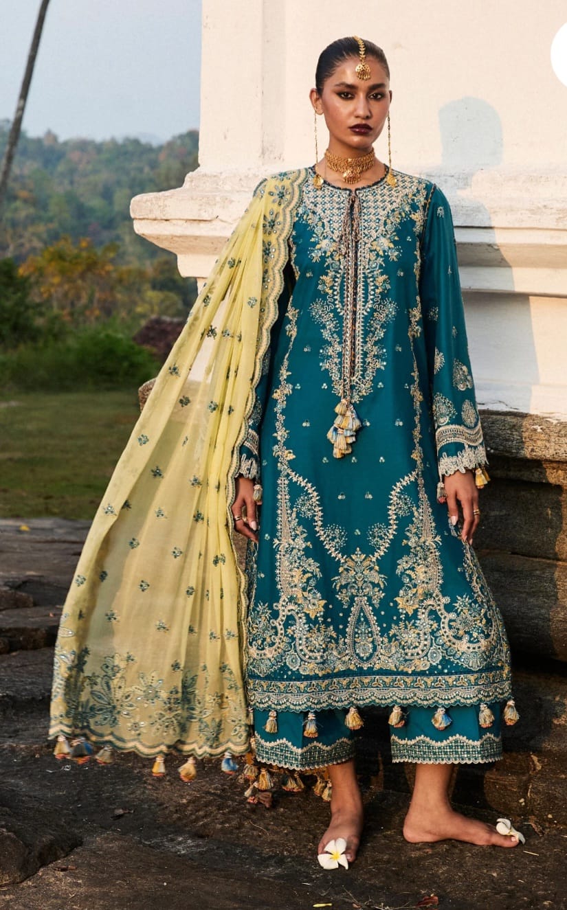 Hussain Rehar Luxury Lawn 2025 Hit Code Eupic