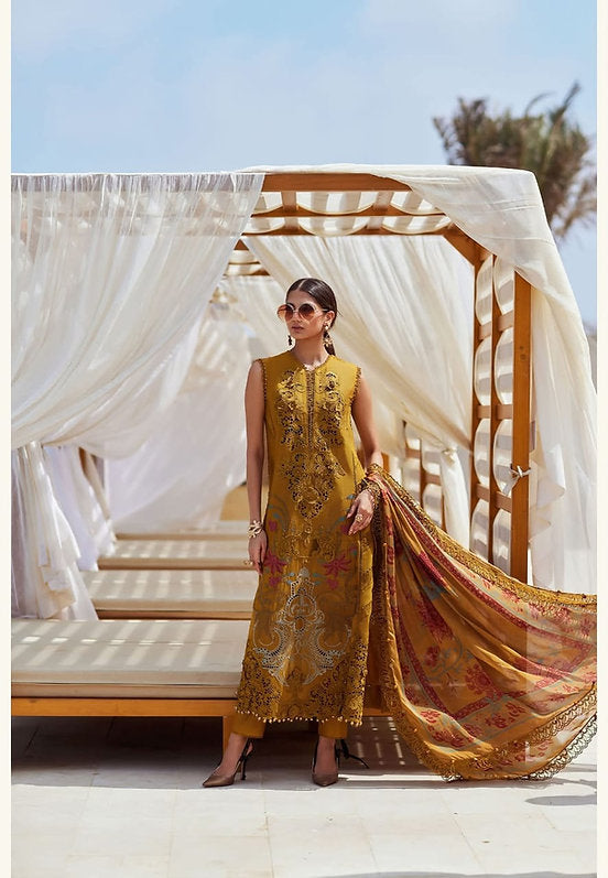 Mariab Eid ul azha Luxury Lawn Collection 2025 Hit Code D6