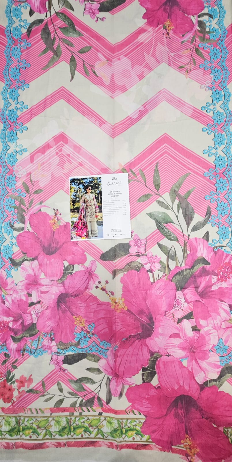 Elaf Print Chikenkari Luxury Lawn 2025