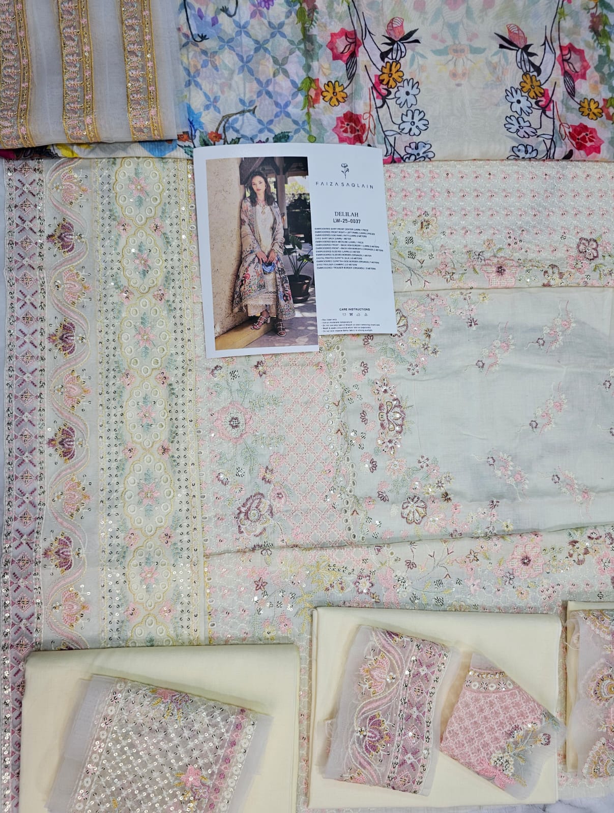 Faiza saqlain Luxury Lawn 2025 Hit Code