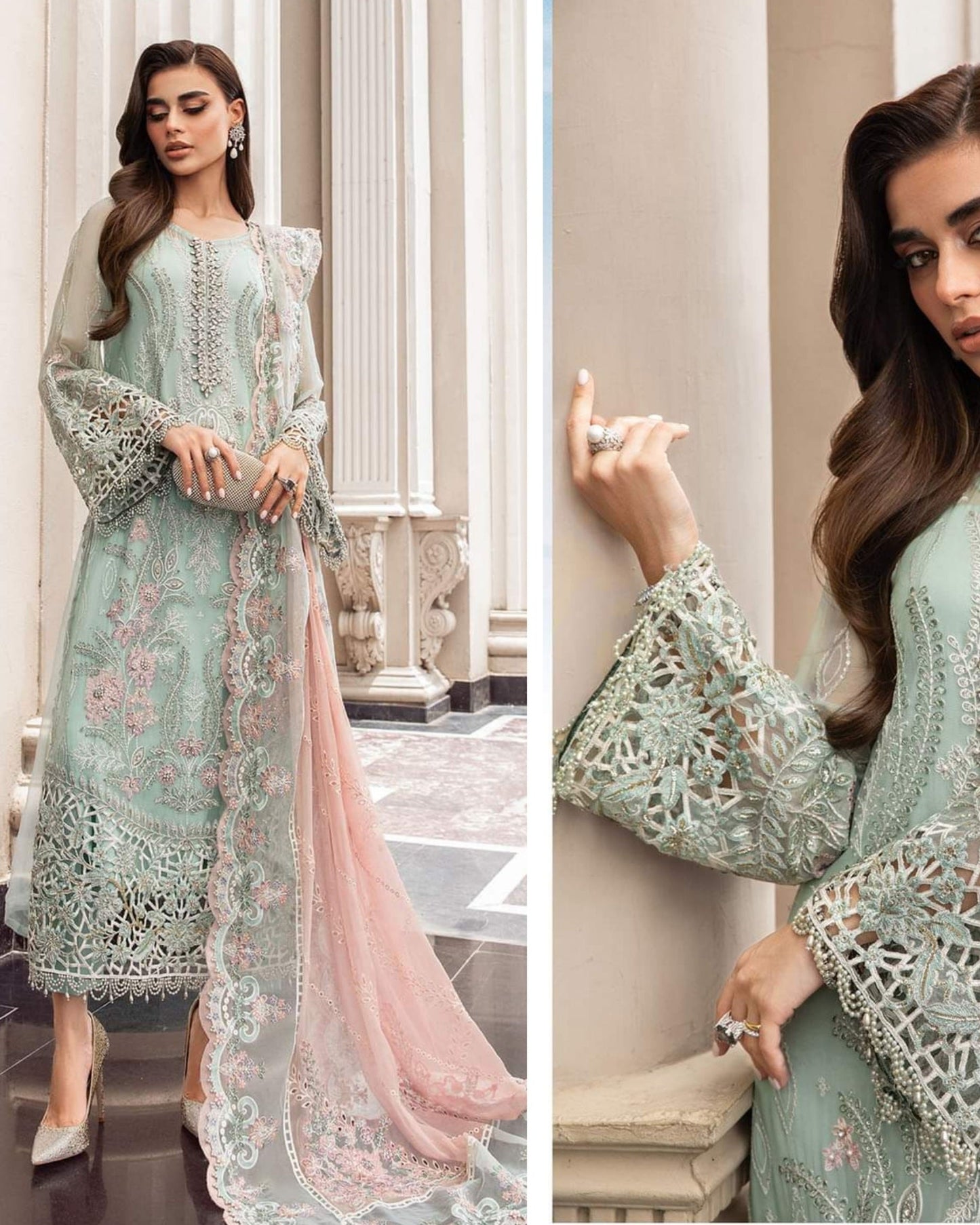 MariaB Luxury Chiffon Party Wear 2024