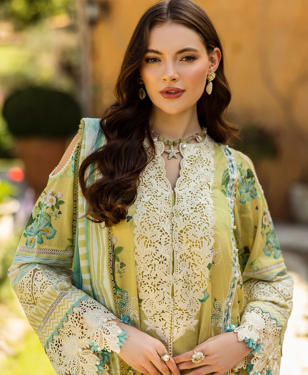 Elaf Print Chikenkari Luxury Lawn 2025