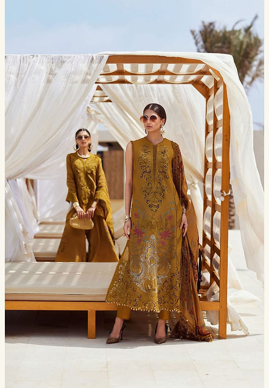 Mariab Eid ul azha Luxury Lawn Collection 2025 Hit Code D6