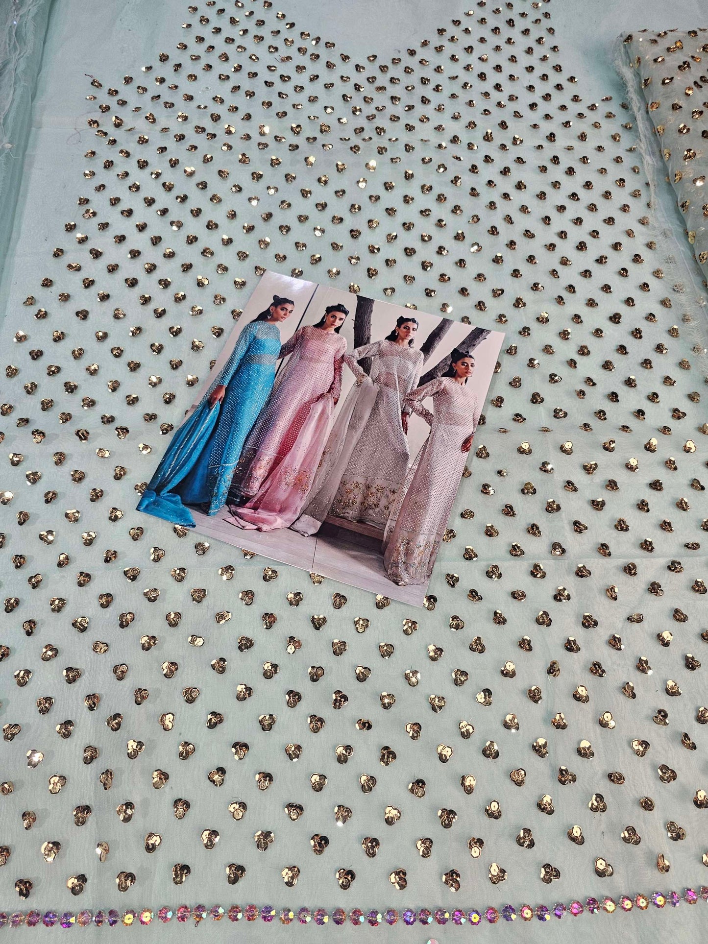 Muse Luxe Bridal Ada Work Party Wear 2024 ( Sky Aqua Colour)