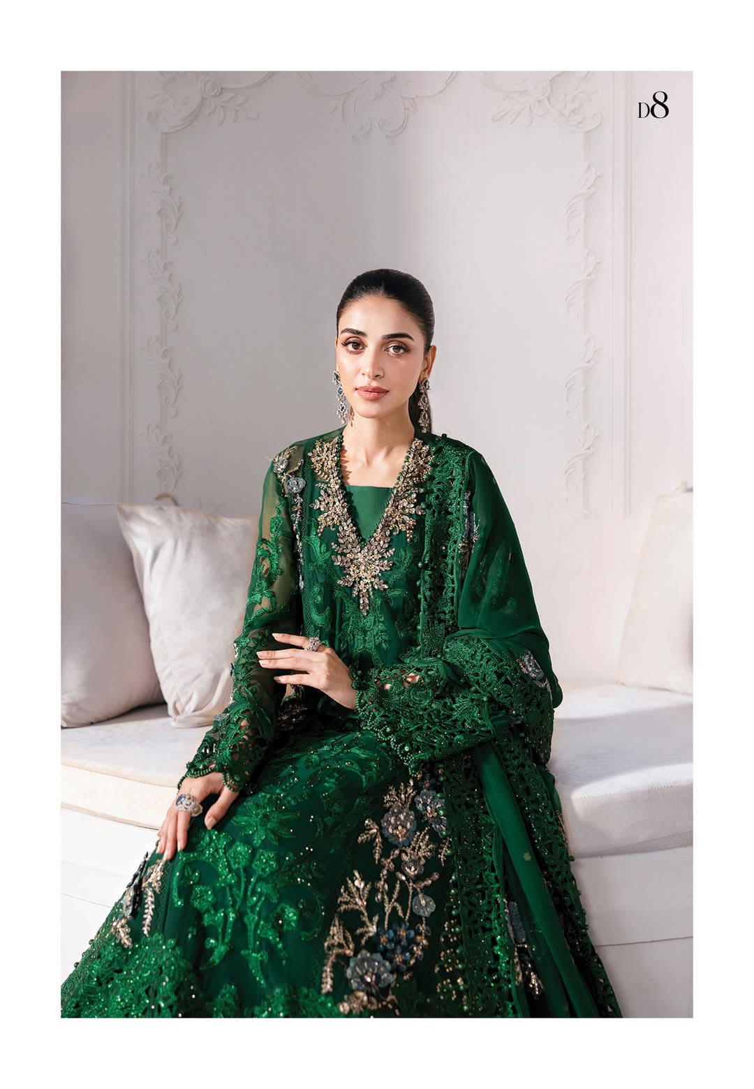 Mariab Luxury Chiffon Collection 2025 Hit Code D8