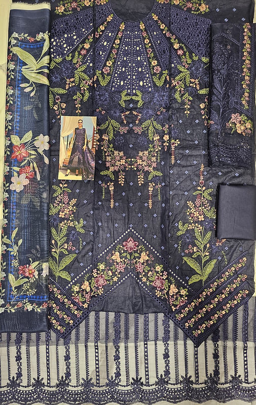 Mariab Eid ul azha Luxury Lawn Collection 2025 Hit Code D10