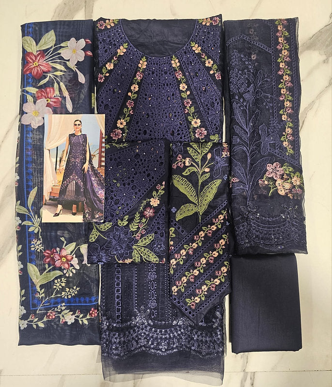 Mariab Eid ul azha Luxury Lawn Collection 2025 Hit Code D10