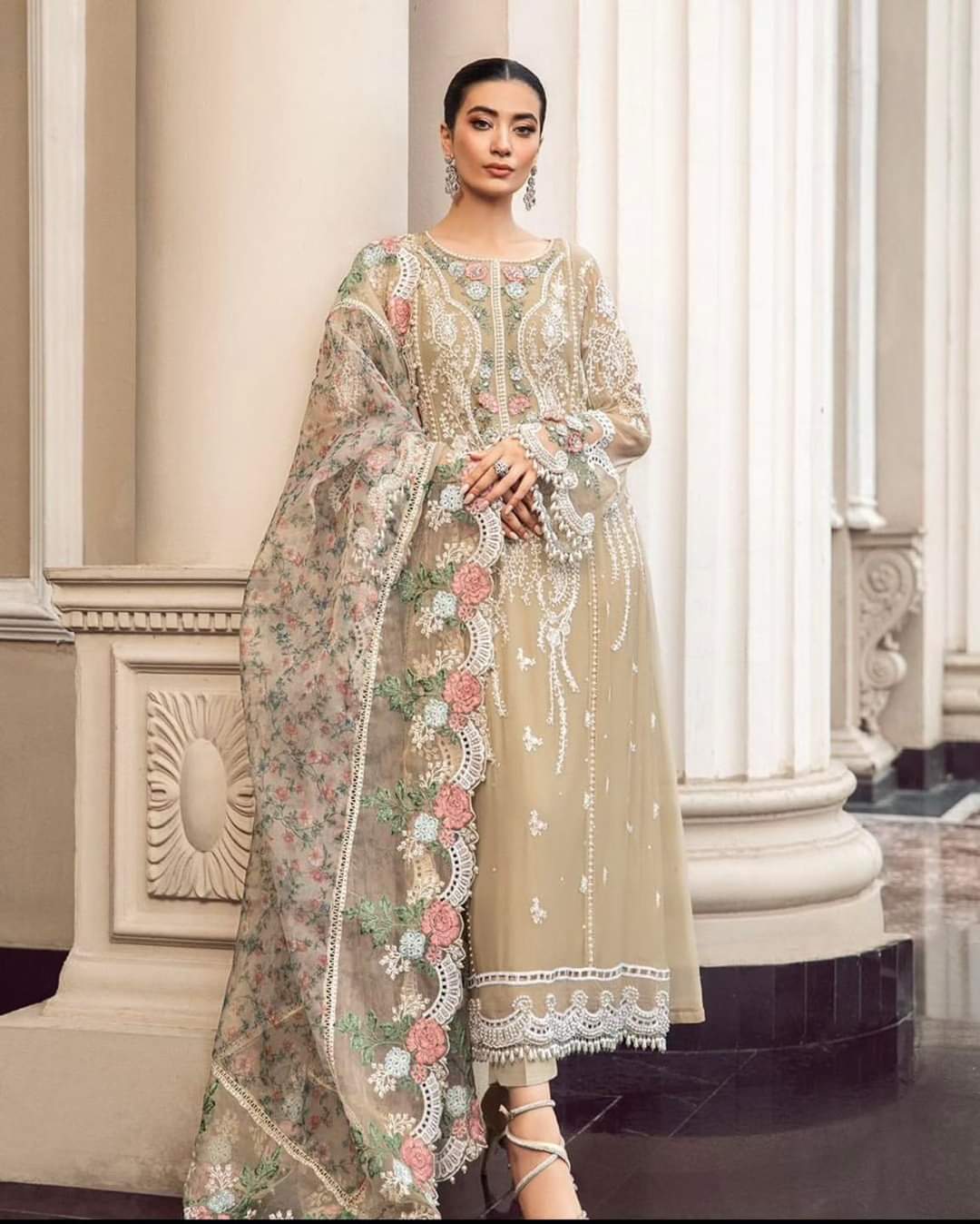 Mariab Luxury Silk Chiffon Collection 2023 Bd-01 Hit Code