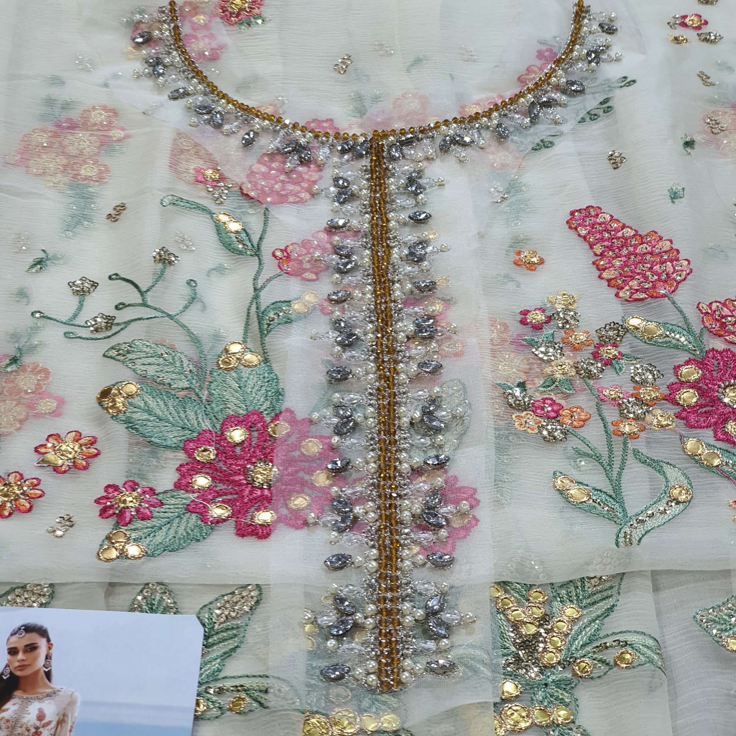Mariab Silk Chiffon Luxury Formal 2023 Hit Code Bd 06
