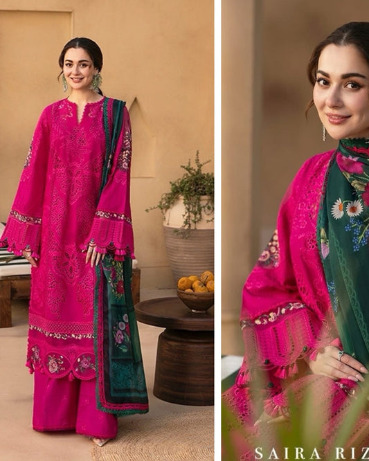 Saira Rizwan Luxury Lawn 2025 Hit Code 6A Shoking