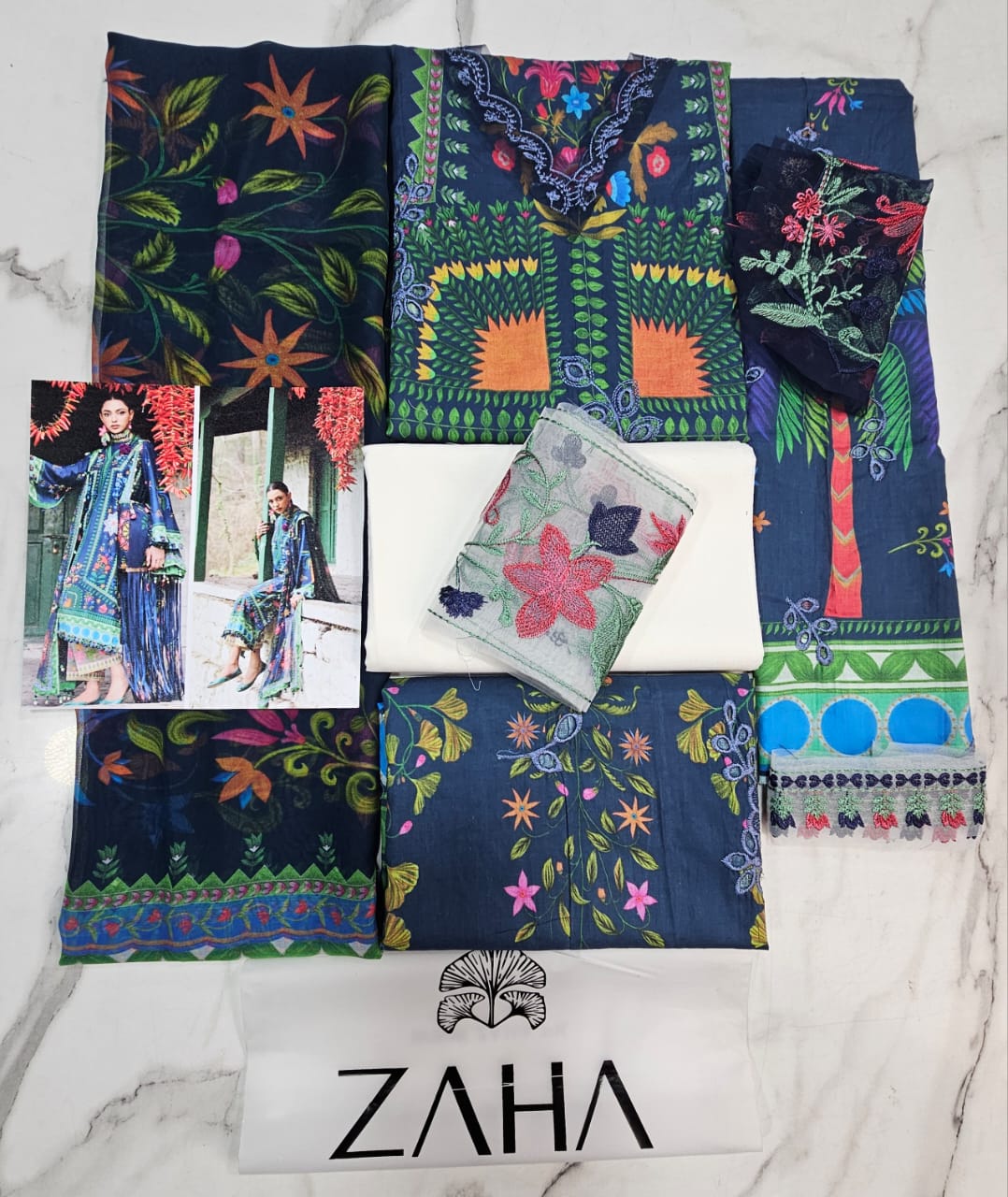 Zaha Luxury Lawn 2025 Hit Code 6B