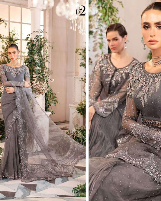Mariab Luxury Wedding Edition Hit Code Saree D-2