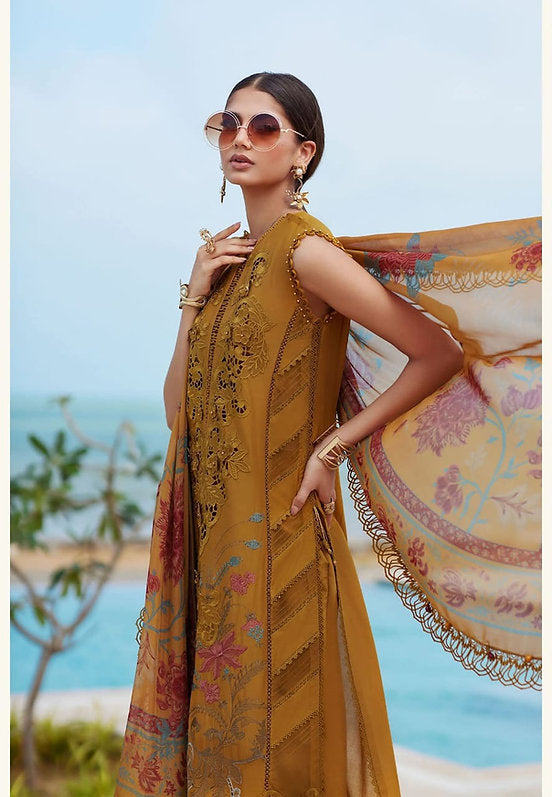 Mariab Eid ul azha Luxury Lawn Collection 2025 Hit Code D6