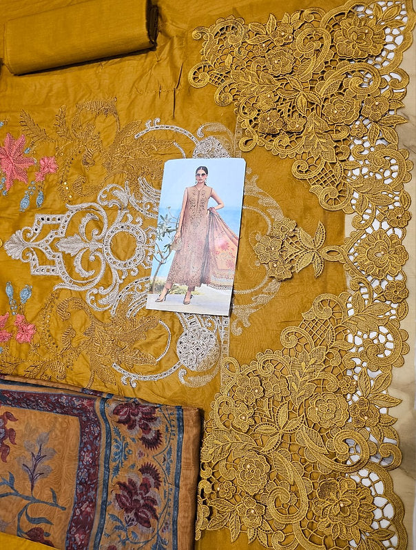 Mariab Eid ul azha Luxury Lawn Collection 2025 Hit Code D6
