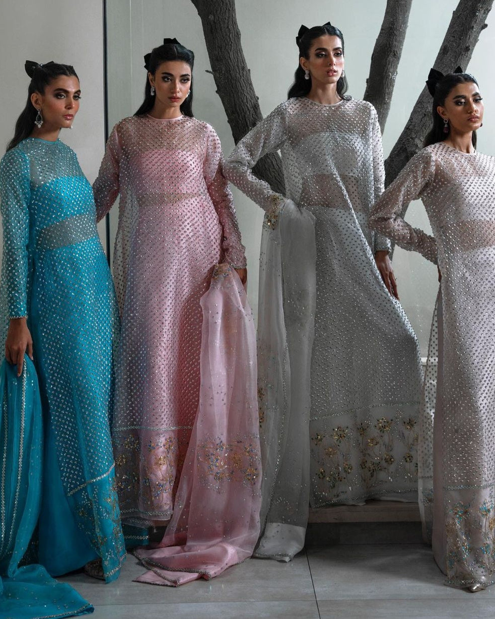 Muse Luxe Bridal Ada Work Party Wear 2024 ( Sky Aqua Colour)
