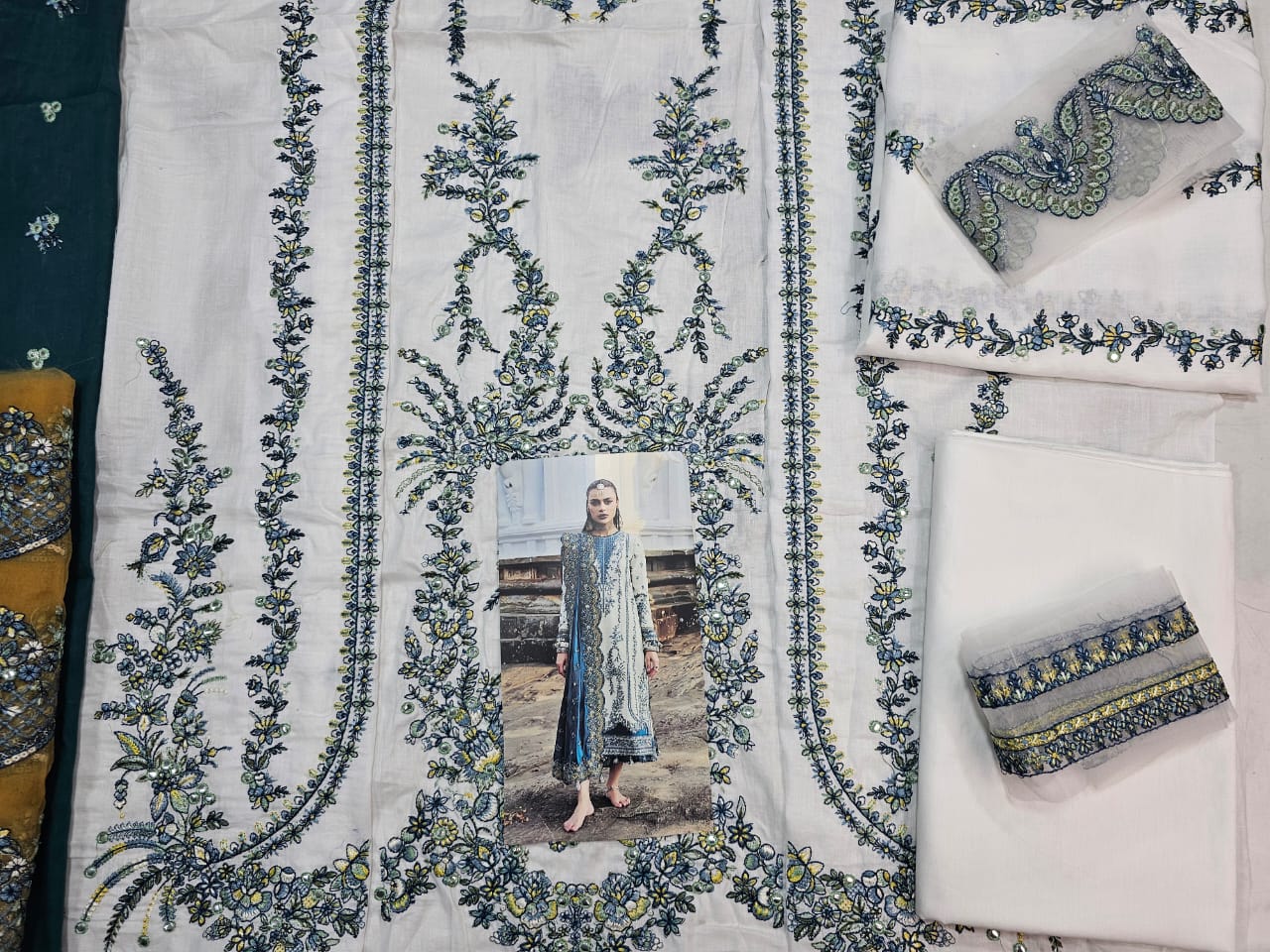 Hussain Rehar Luxury Lawn 2025 Hit Code Veil