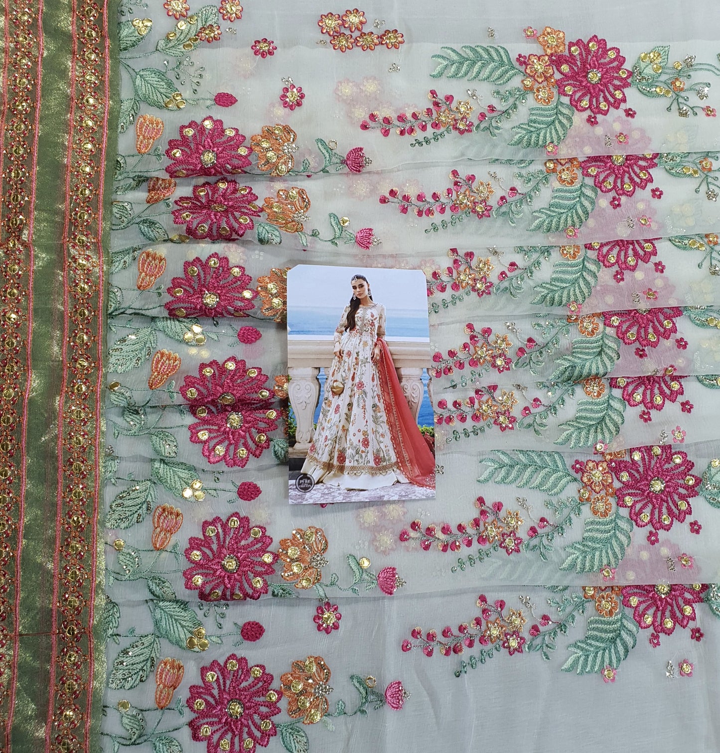 Mariab Silk Chiffon Luxury Formal 2023 Hit Code Bd 06