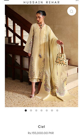 Hussain Rehar party Wear 2025 Hit Code Ciel