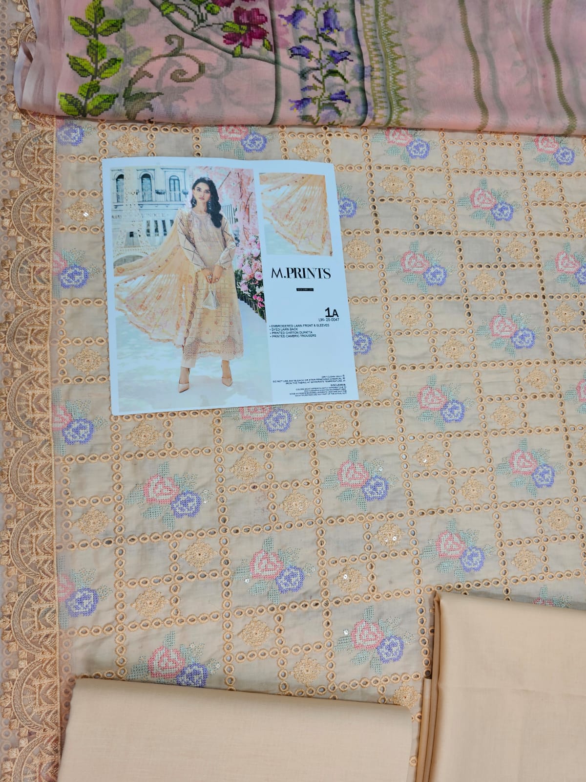 Mariab Mprints Eid ul azha Hit Code D1A Peach