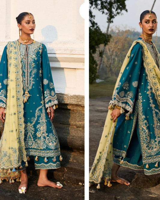 Hussain Rehar Luxury Lawn 2025 Hit Code Eupic