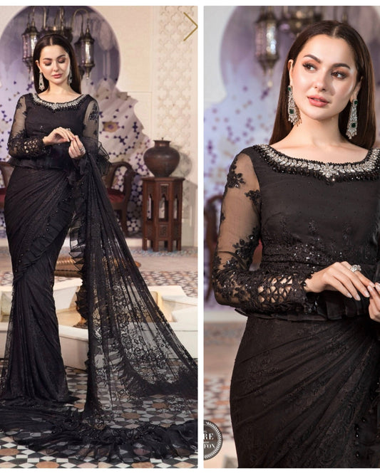 Mariab Luxury Chiffon Saree Hit Code