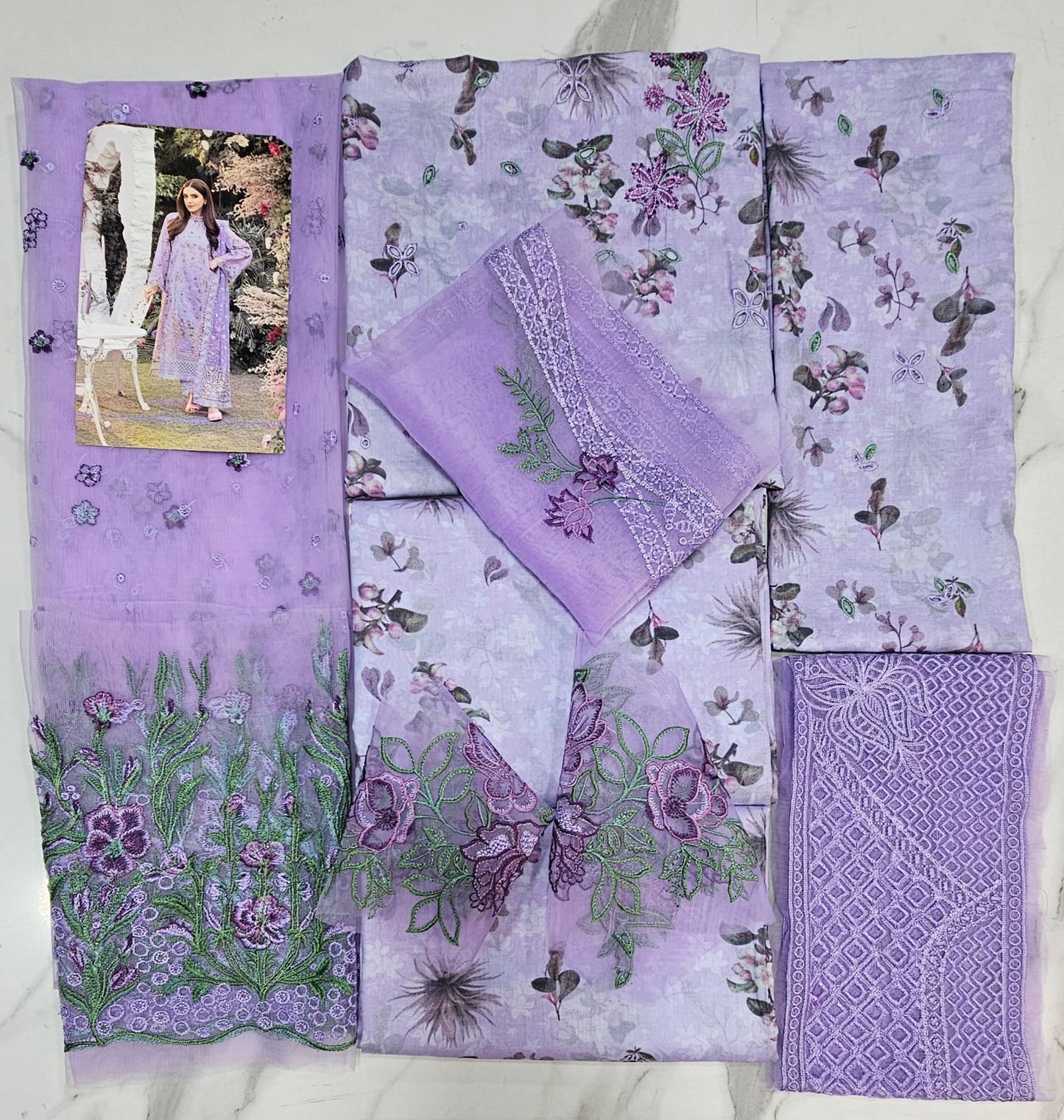 Sobia nazir Luxury Lawn 2025 Hit Code 15A Levender