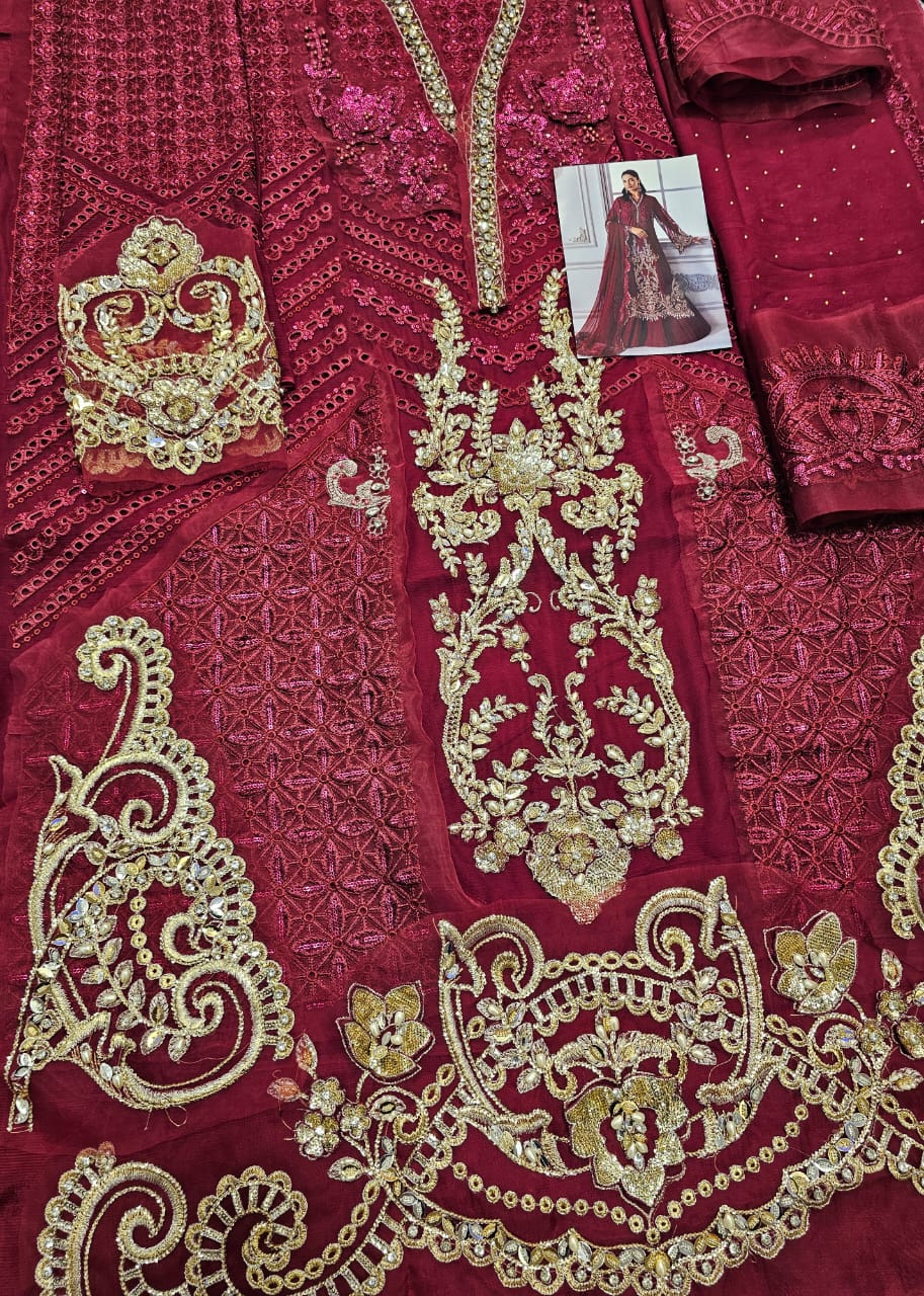 Mariab Luxury Chiffon Collection 2025 Hit Code D3