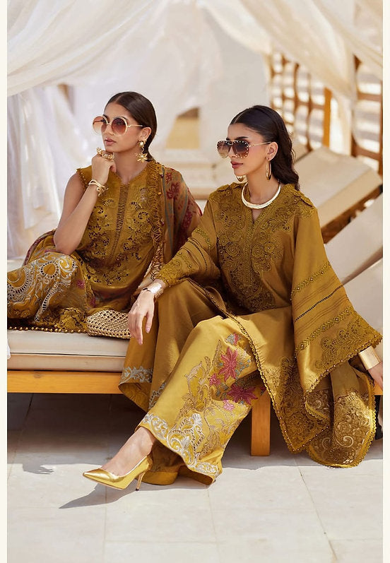 Mariab Eid ul azha Luxury Lawn Collection 2025 Hit Code D6