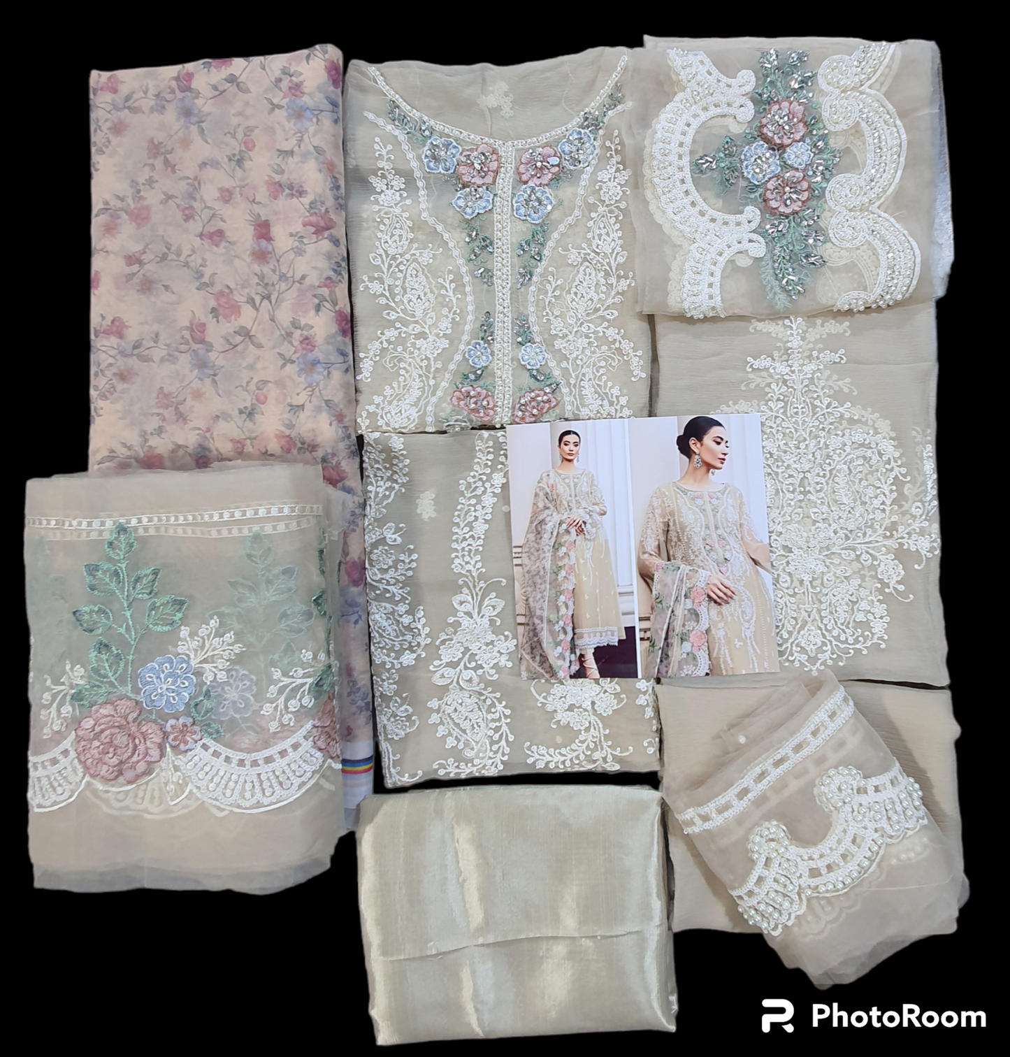 Mariab Luxury Silk Chiffon Collection 2023 Bd-01 Hit Code