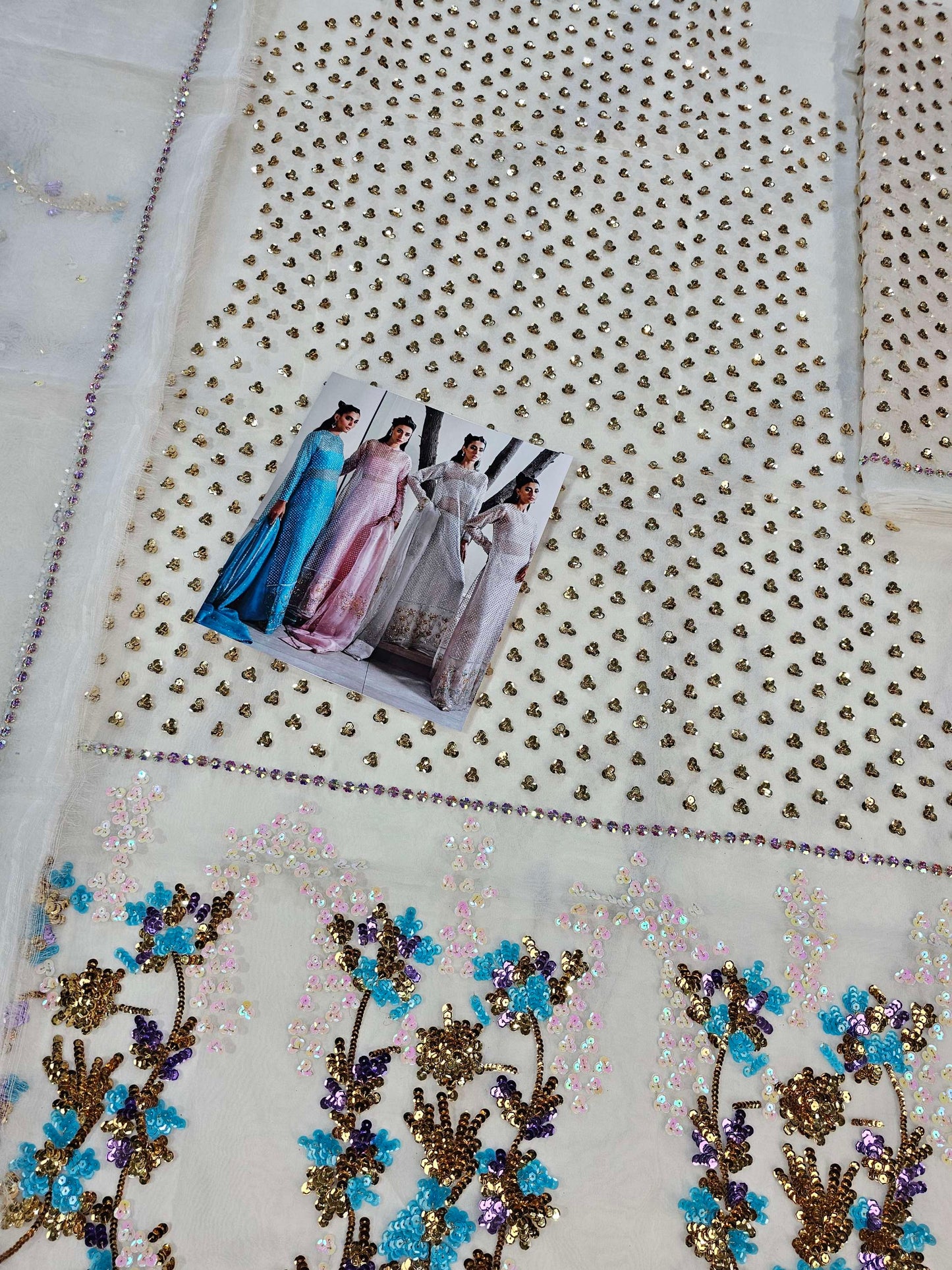 Muse Luxe Bridal Party Wear Ada Work 2024 ( Pearl White Colour)