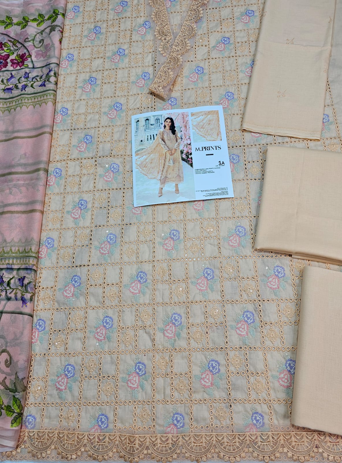 Mariab Mprints Eid ul azha Hit Code D1A Peach