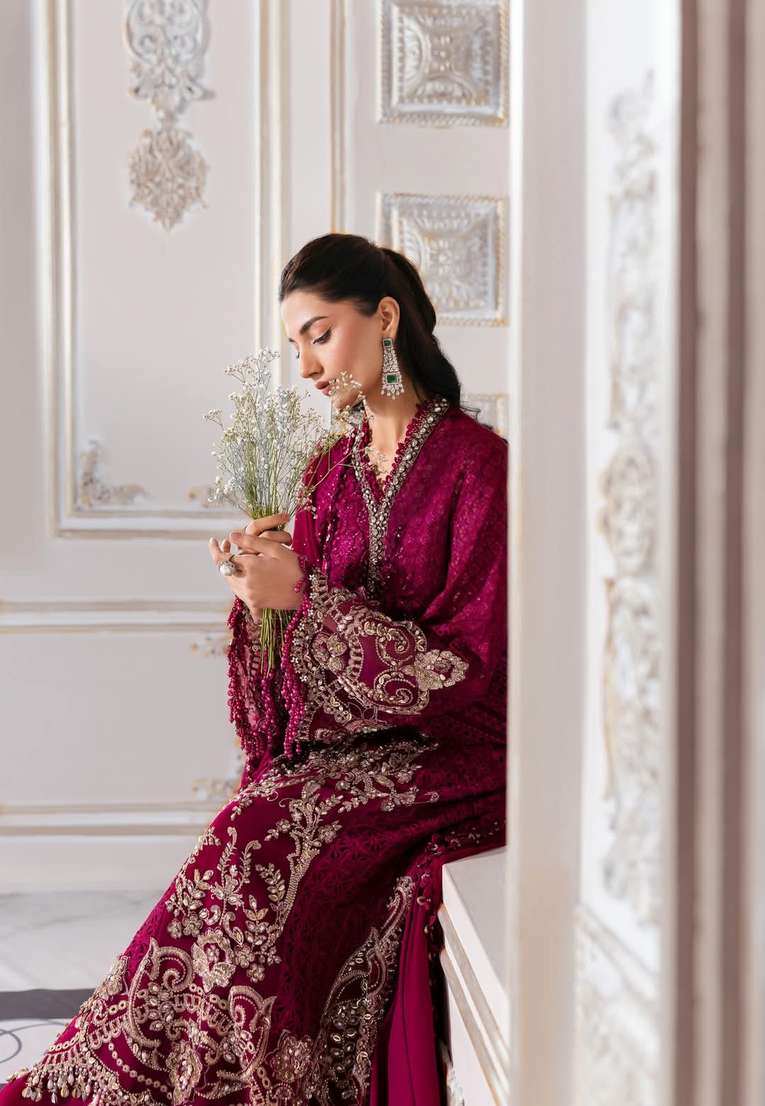 Mariab Luxury Chiffon Collection 2025 Hit Code D3