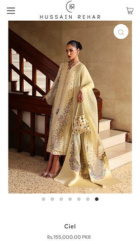 Hussain Rehar party Wear 2025 Hit Code Ciel