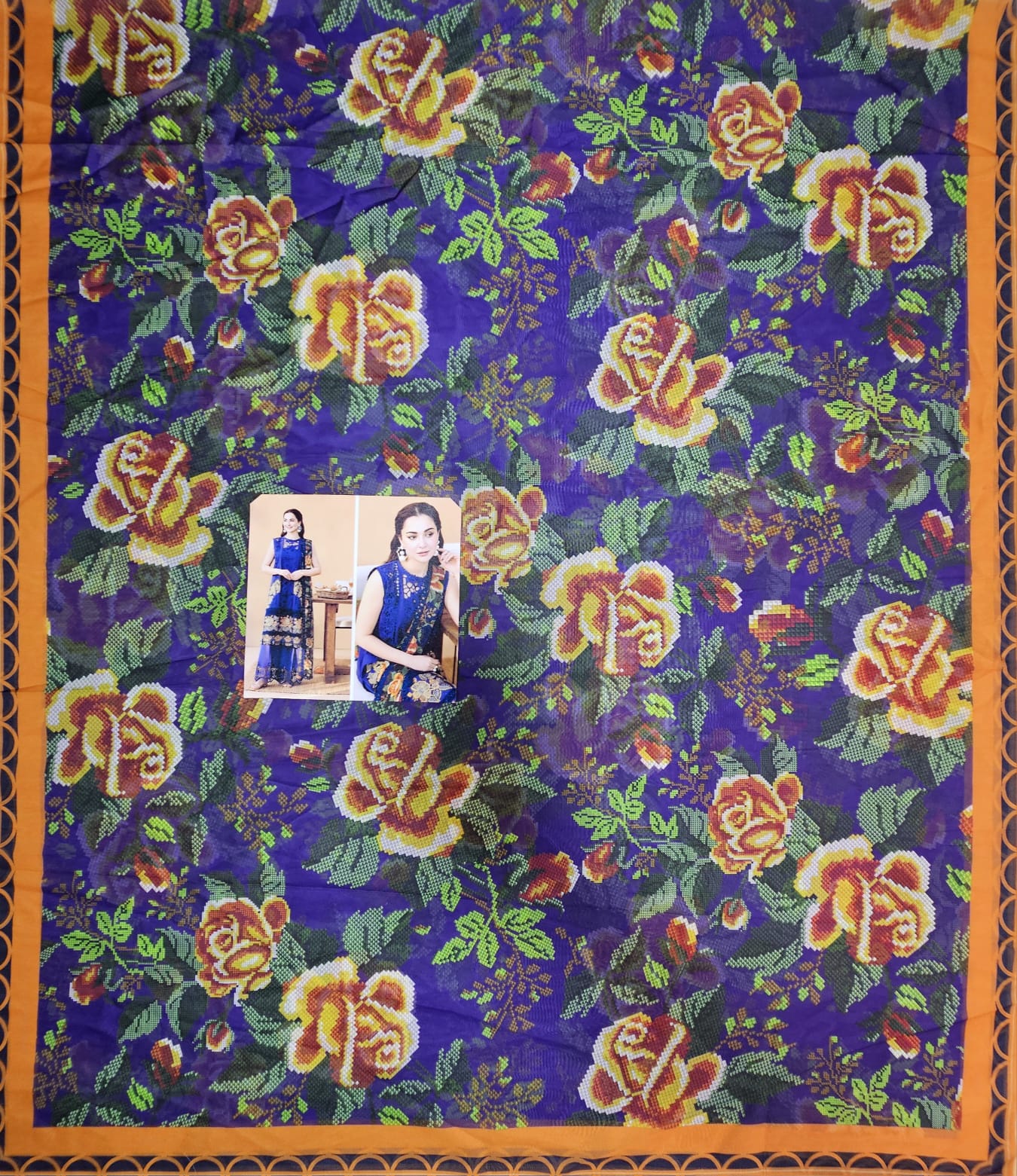 Saira Rizwan Luxury Lawn 2025 Hit Code 1A purple