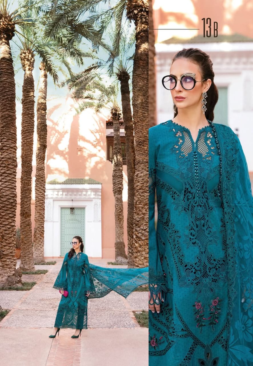Mariab Luxury Lawn 2025 Hit Code 13B